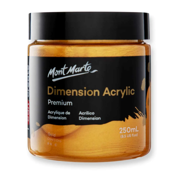 Mont Marte Dimension Acrylic 250 ml - Gold
