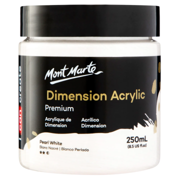 Mont Marte Dimension Acrylic 250 ml - Pearl White