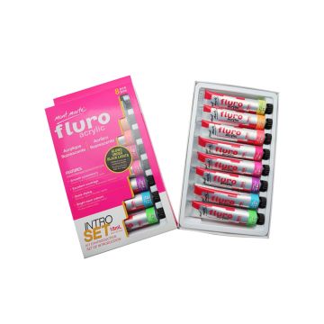 Mont Marte Fluro Acrylic Paint Intro Set 8 Piece