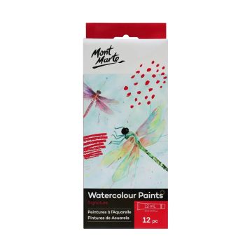 Mont Marte Watercolour Paints 12pc x 12ml