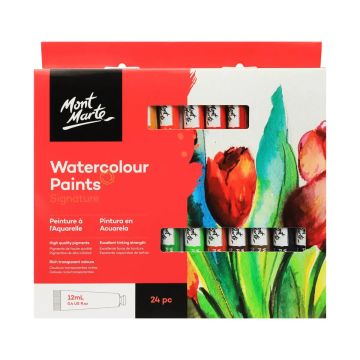 Mont Marte Watercolour Paints 24pc x 12ml