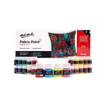 Mont Marte Fabric Paint Set 24pc x 20ml