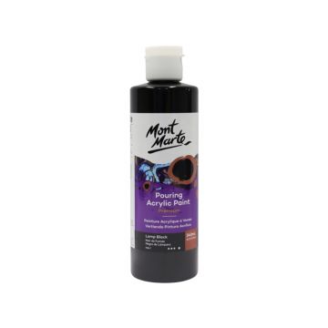 Mont Marte Pouring Acrylic 240ml - Lamp Black