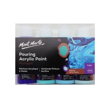 Mont Marte Pouring Acrylic 120ml 4pc - Marina
