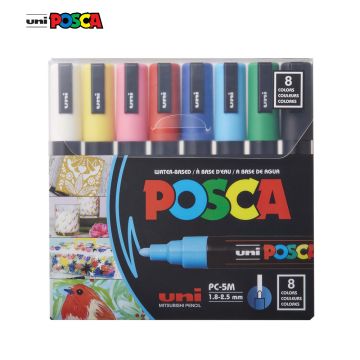 Uniball - Posca Coloring Markers set of 8 PC5M