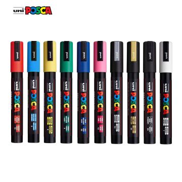 Posca Colouring - PC-5M - Pack of 10 Best Selling Markers