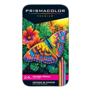 Prismacolor Premier Colored Pencils, Soft Core, 24-Count