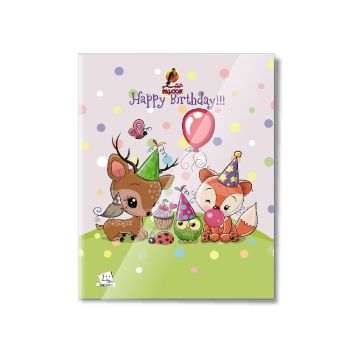 Single Line 100 Sheets NoteBook PVC - 22 X 16 CM - 03