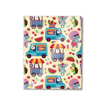Single Line 40 Sheets NoteBook PVC - 22 X 16 CM - 03