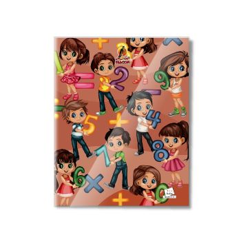 Square Line 100 Sheets NoteBook PVC - 22 X 16 CM - 03