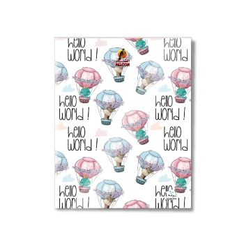 Square Line 60 Sheets NoteBook PVC - 22 X 16 CM - 03