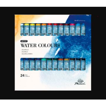 Water color tubes Aquarelle set of 24x8ml  PW2408A