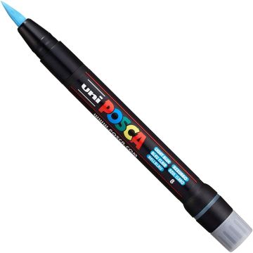 Posca Brush Tipped Paint Marker Light Blue PCF-350
