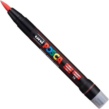 Posca Brush Tipped Paint Marker Red PCF-350