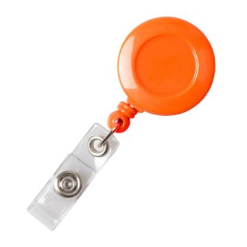 Card Holder "Red" ID Card Roller Clip Retractable