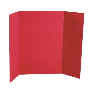Tri Fold Display Project Board Red - 36 x 48 inches