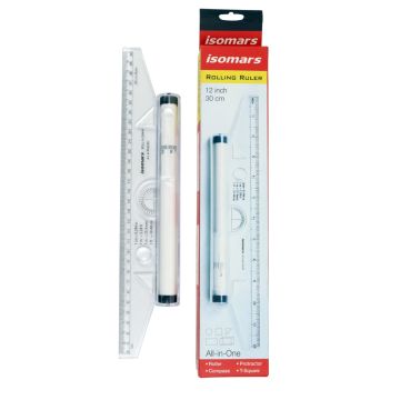Rolling Ruler - 12" 30cm RR30-cm Isomars