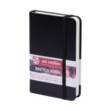Sketchbook Black 9 x 14cm 140gsm Royal Talens - 9314001M