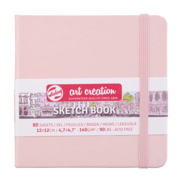 Sketchbook Pastel Pink 12 x 12cm 140gsm Royal Talens - 9314014M
