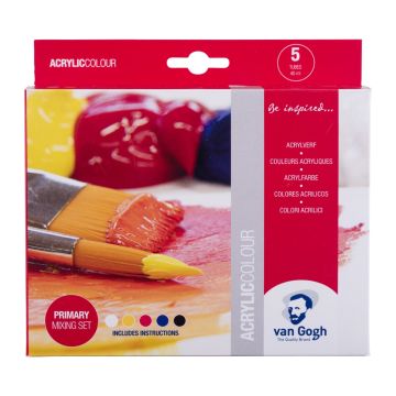 Acrylic Paint Set Primary 5 x 40ml Royal Talens - 22820515