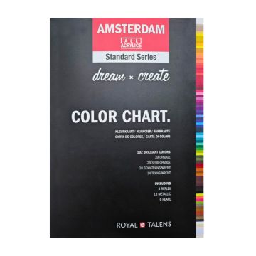 Colour Chart for Acrylic Paint - Amsterdam Standard series - 88080140