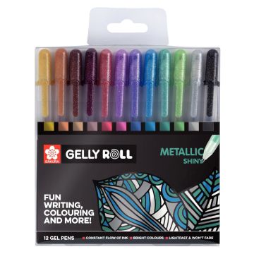 Gelly Roll Metallic Shiny Collection Set of 12 - 5728