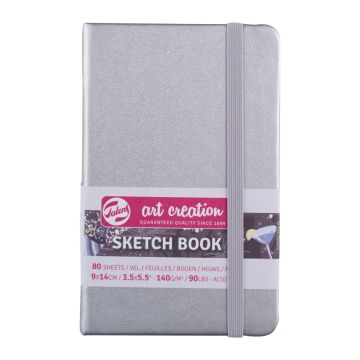 Sketchbook Silver 9 x 14cm 140gsm FSC Royal Talens - 9314041M