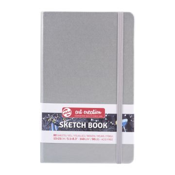 Sketchbook Silver 13 x 21cm 140gsm FSC Royal Talens 9314042M