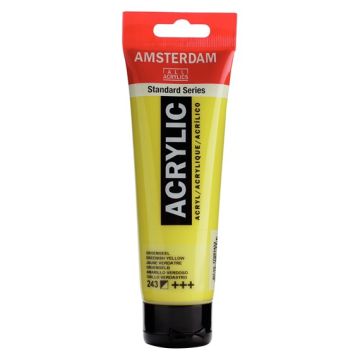 Standard Series Acrylic Tube 120 ml Greenish yellow 243