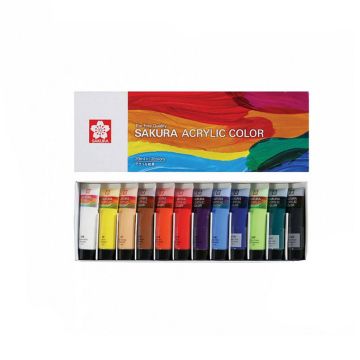 Sakura Acrylic Color Set of 12 x 20 ml
