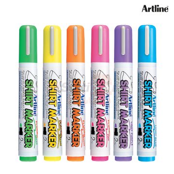 Shirt Marker Set of 6 Artline - EKT-2/6W