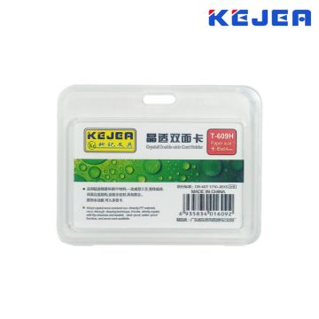 ID Card Holder Horizontal Heavy Duty 85x54mm Clear T-609H KEJEA 