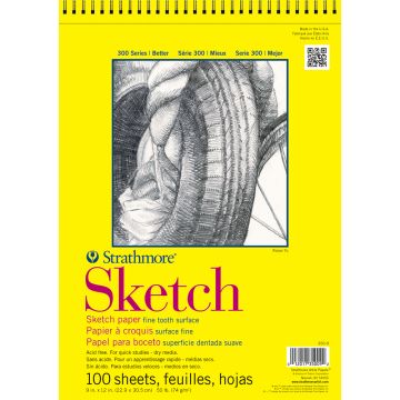 Strathmore 350-9 Sketch Pad White 9" x 11"