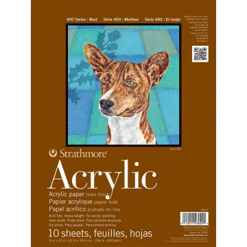 Strathmore 430-9 Acrylic Pad 400 Series 9" x 11"