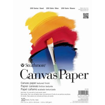 Strathmore 25-309 Canvas Paper 200 Series 9" x 11"