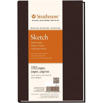 Strathmore 297-9 Hard Bound Sketch Book 400 Series 5" x 8"  