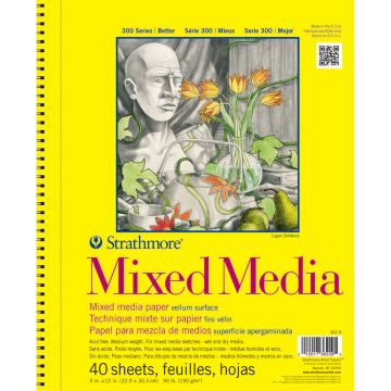Strathmore 362-9 Mixed Media Pad 9" x 11"