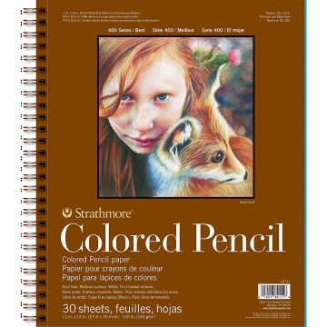 Strathmore 477-11 Colored Pencil Pad 400 Series 11" x 14"
