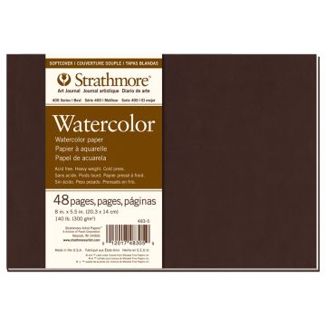 Strathmore 483-5 Softcover Watercolor Art Journal 8" x 5.5"