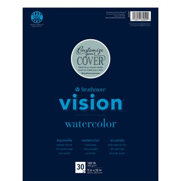 Strathmore 640-59 Vision Watercolor Paper Pads 9" x 12"