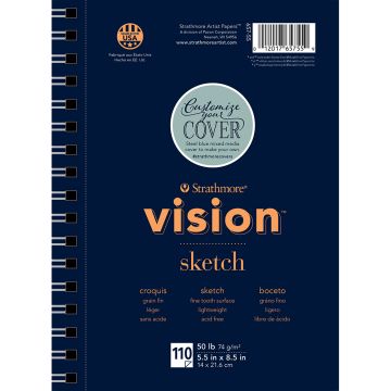 Strathmore 657-55 Vision Sketch Paper Pads 5.5" x 8.5"