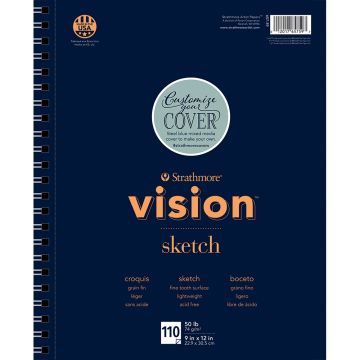 Strathmore 657-59 Vision Sketch Paper Pads 9" x 12"