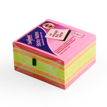Sticky note Pink Rainbow Neon 3x3" Snopake - 15759