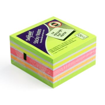 Sticky note Green Rainbow Neon 3x3" Snopake - 15760 