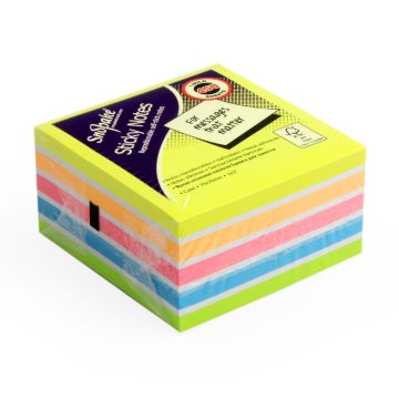 Sticky note Multi Clr. Rainbow Neon 3x3" Snopake - 15761