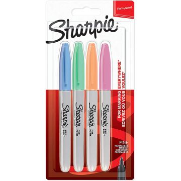 Sharpie Fine Point Permanent Marker Pastel set of 4