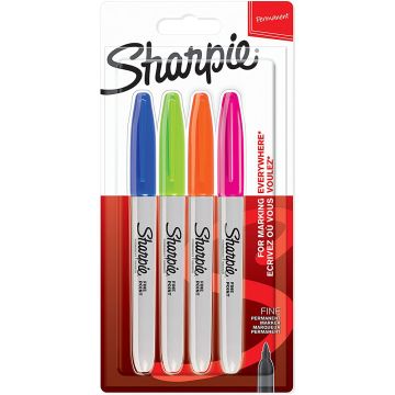 Sharpie Fine Point Fun Permanent Marker Assorted set of 4