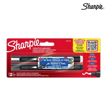 Creative water based Acrylic Marker Bullet Tip Set of 2 color Sharpie