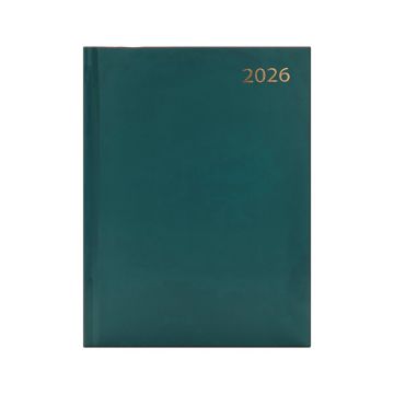 Desk Diary A/E Green S01-A5 Silver Star