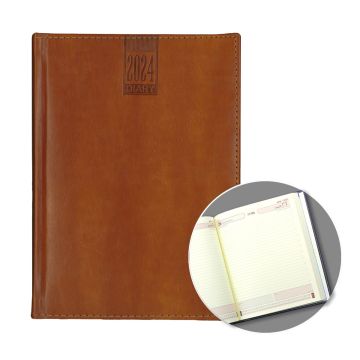 2024 A5 Daily Diary - Unique Wood Finish